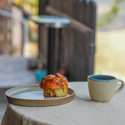 Ceramic Pasta Plate - Matte Grey